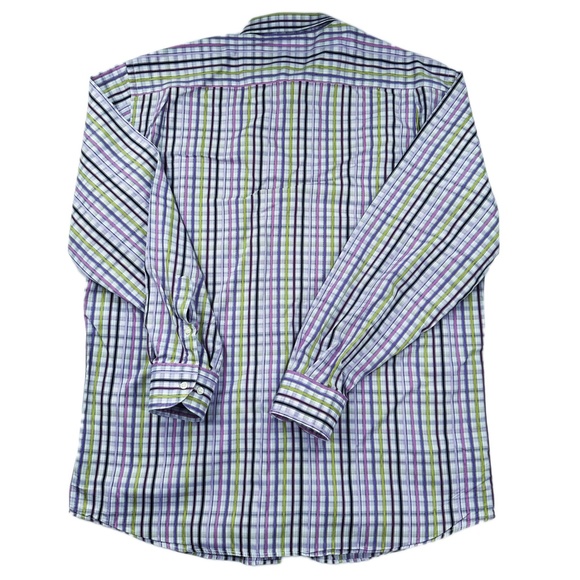 COPY - St. Croix Multi Color Plaid Long Sleeve Luxury Button Down Shirt * Sz XL - Picture 5 of 5
